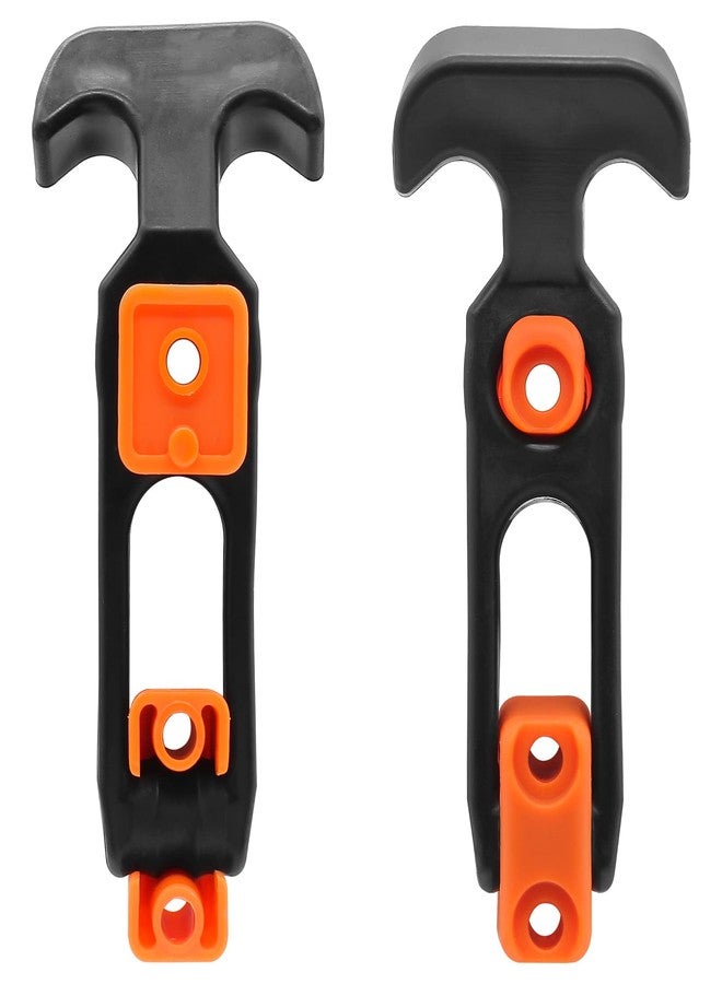BokWin 2 Pcs Rubber Draw Latch T Handle,4.3 Inch Flexible Hasp Latch for Tool Box Golf Cart Cooler(Orange) - Image 1