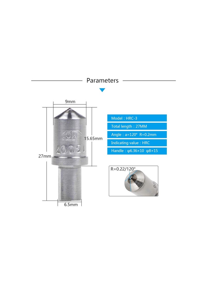 Diamond Indenter HRC-3 for Hardness Tester Diamond Indenter 120 Degree for Rockwell Hardness Tester
