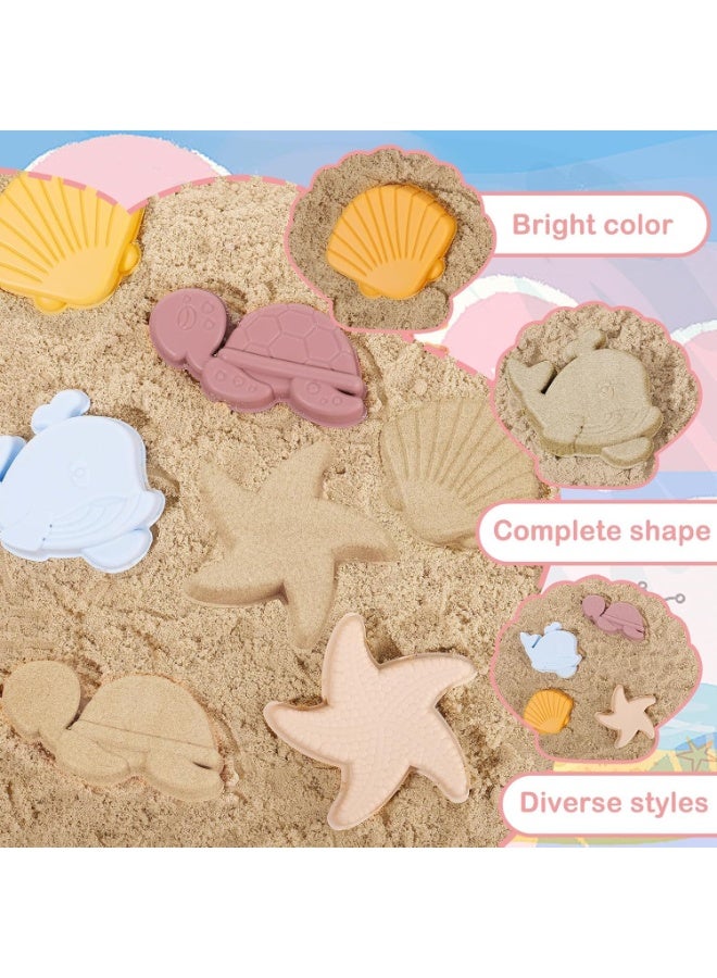 TAPIT Beach Toys for Baby with Portable Beach Bag Toddler Beach Set with Sand Toy Silicone Molds Shovel Bucket Set Sand Toys Sandbox Toys for Kids Outdoor Summer Playset - Image 2