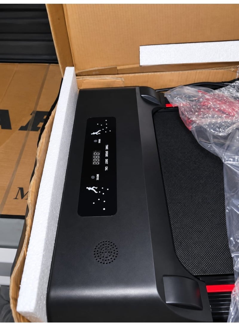 2-in1 Foldable Desktop Treadmill, Home and Office Walking and Running Machine, 2.5 HP, Low Noise LED Display, Adjustable Fibre Preset Programs - Image 2