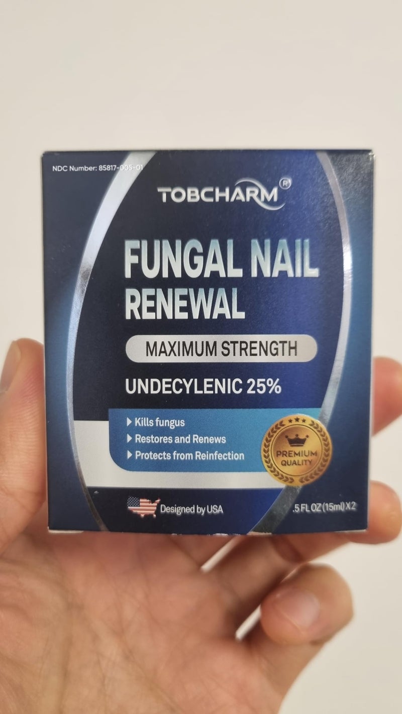 Tobcharm Toenail Fungus Treatment For Toenail & Finernails, 25% Undecylenic acid, Toe Nail Fungus Treatment Extra Strength, Tea Tree Oil for Tonail Fungus Treatment - Image 4