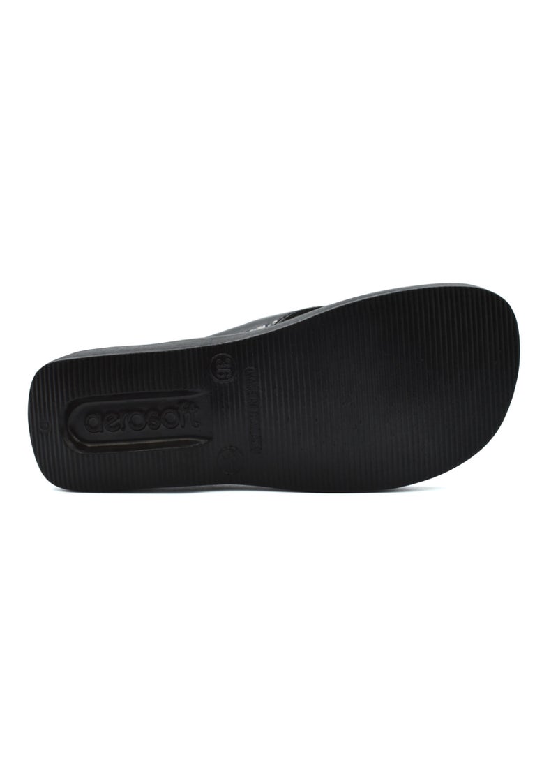 aerosoft AEROSOFT A0864 LADIES BLACK SLIPPERS  - Image 4