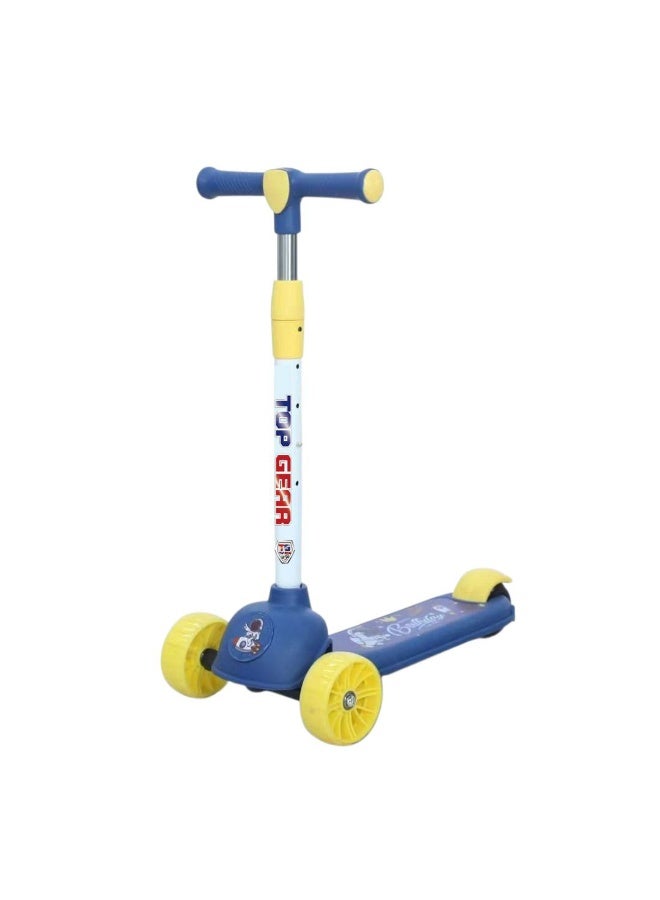 Top Gear Kids Scooter TG 635 – 3-Wheel Kick Scooter with Flashing PU Wheels, Rear Brake & Removable Handle - Blue - Image 1