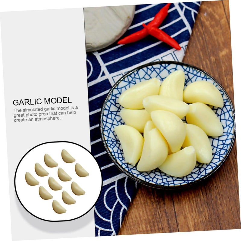 10Pcs Artificial Garlic Models Realistic Simulation Cloves Props Photography Decor - Image 5