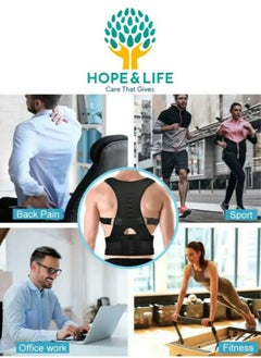 Hope And Life Hope And Life Back Support Belt and Posture Corrector With An Ergonomic Design That Supports The Shoulder And Neck Muscles - For Men And Women  - Image 4