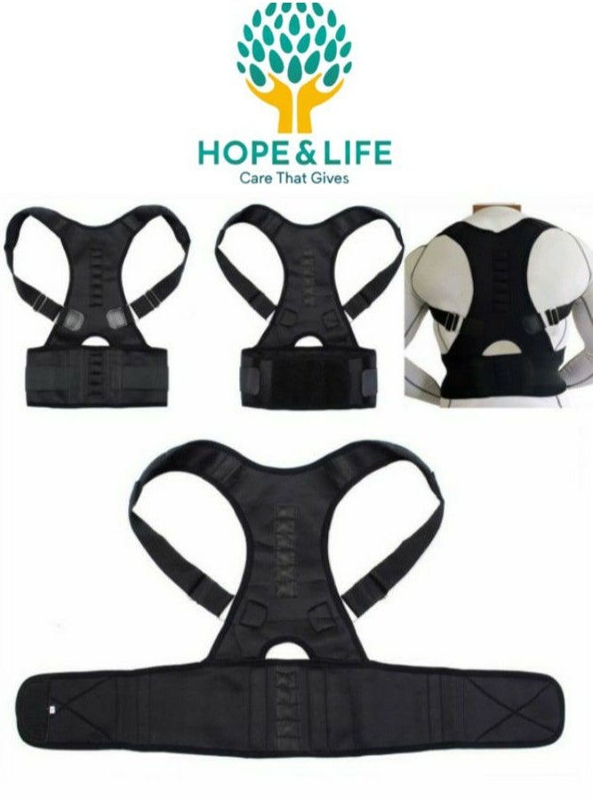 Hope And Life Hope And Life Back Support Belt and Posture Corrector With An Ergonomic Design That Supports The Shoulder And Neck Muscles - For Men And Women  - Image 5