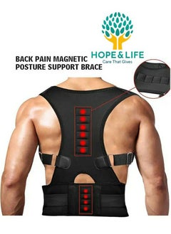 Hope And Life Hope And Life Back Support Belt and Posture Corrector With An Ergonomic Design That Supports The Shoulder And Neck Muscles - For Men And Women  - Image 1