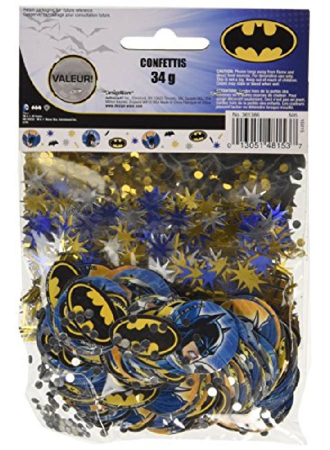Amscan هدايا حفلات من قطع الكونفيتي المميزة على شكل باتمان - Image 2