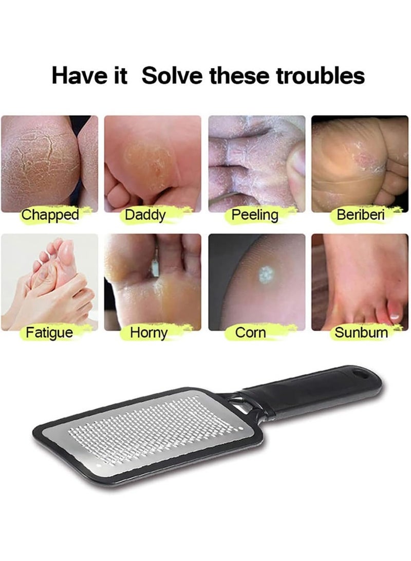 Stainless Steel Foot File, Foot Callus Remover, Dead Skin Remover, Foot File Foot Care Tools for Dead Skin, Hard Skin, Cracked Heels - Image 3