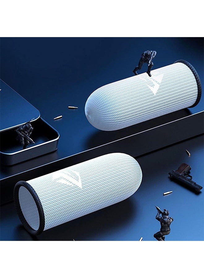 4PCS Cloth Game Finger Cots Mobile Game Finger Cots Ultra-thin Material Zero-contact Silver Fiber Breathable Touch Screen Game Finger Gloves with Storage Box  - Image 3