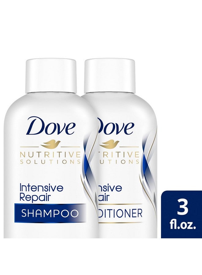 دوف مجموعة شامبو وبلسم دوف للسفر - مجموعة دوف نوتريتيف سوليوشنز لإصلاح مكثف للشعر التالف، 3 أونصة - Image 5