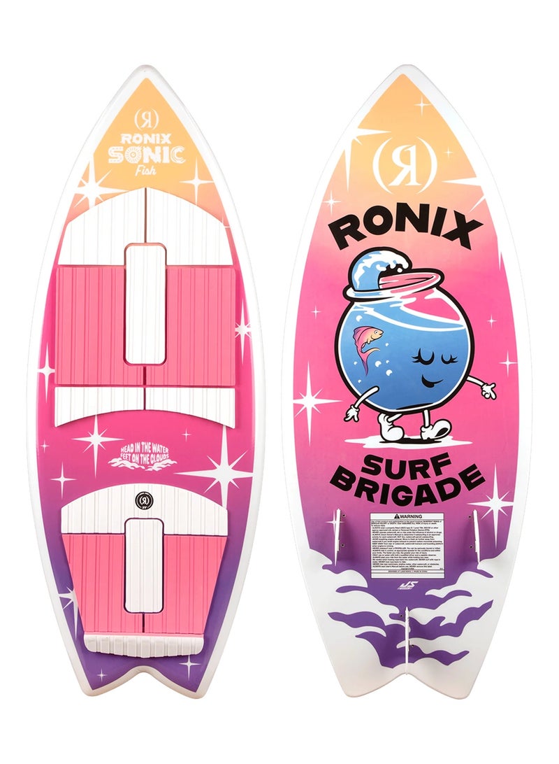 RONIX WAKESURF 2026 - Girl's Sonic - Fish - Pink Splash - Image 1