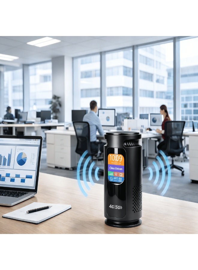 Closeli 5G/4G Mobile WiFi Router with SIM Card Slot, WiFi6 Portable Hotspot LTE Modem, Dual Band, Plug & Play Internet Device, Stable Signal, Wide Coverage, 3000mAh Battery, Supports Multiple Devices for Home & Travel - Image 3