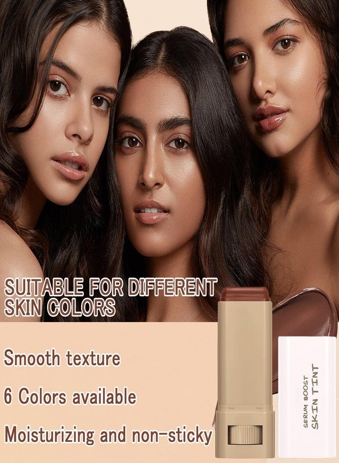 TIRDET Tinted Moisturizer Stick Serum for Boost Skin Tint, Multiuse Solid Tinted Moisturizing Foundation Stick, Natural Makeup, Solid Beauty Balm for Foundation and Contour Concealer - Image 4