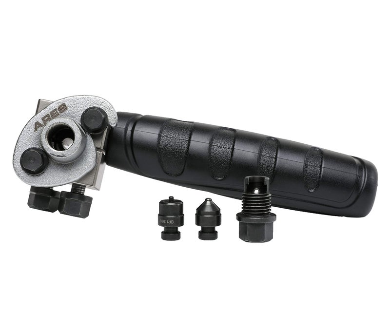 ARES 18025-3/16-Inch Double Flaring Tool - Includes Flaring Tool and Op1/Op2 Punch - Creates Double Flares on 3/16-Inch Steel, Nickel & Copper Tubing - Image 1