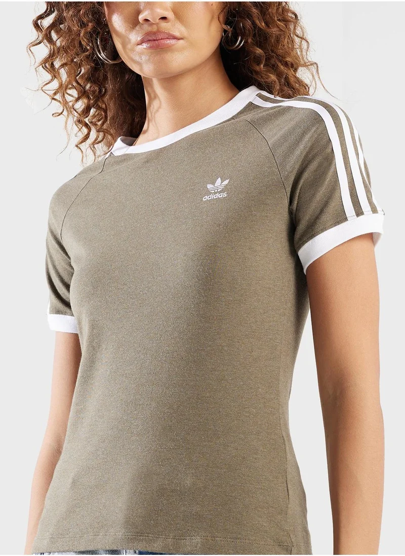 adidas Originals 3 Stripe Raglan T-Shirt