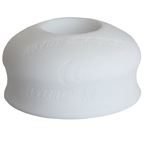 Grip-N-Rip Knob Stacker Choke-Up Ring for Baseball/Softball Bats Provides Choking Up Space & Relief from Bat Sting, Stackable for Custom Fit and Comfort (White) - Image 1