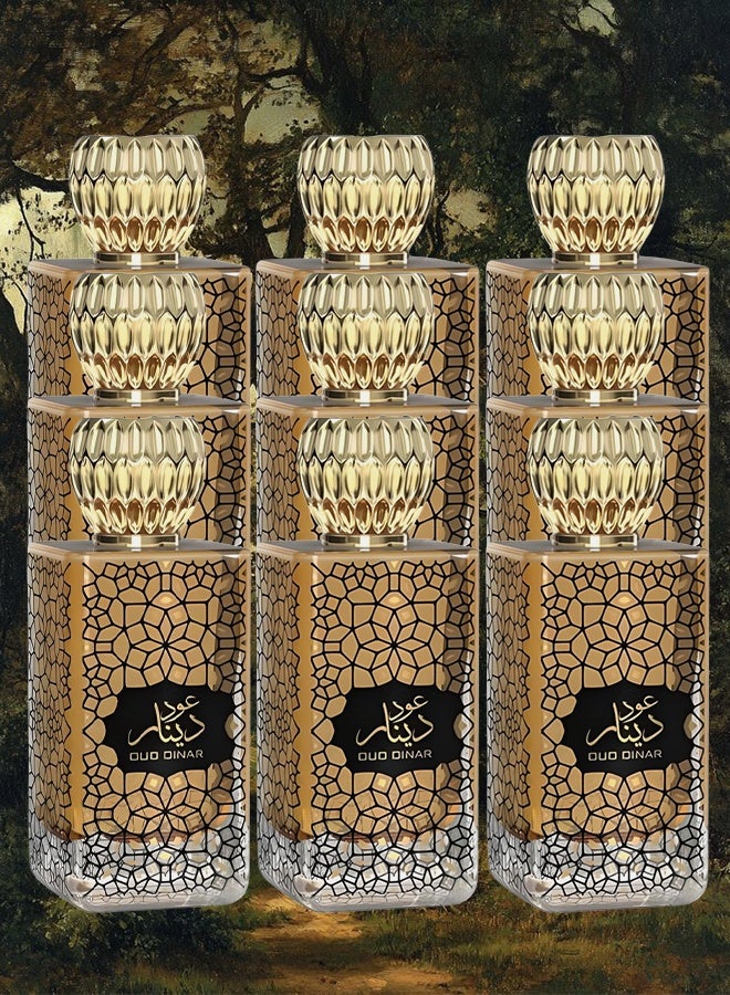Al Fares 9 Pieces Oud Dinar Perfume For Unisex 100ml EDP - Image 1