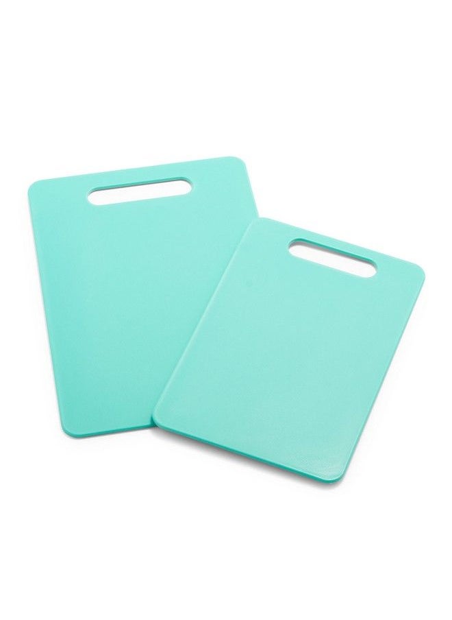 GreenLife 2 Piece Cutting Board Kitchen Set Dishwasher Safe Extra Durable Turquoise  - Image 1