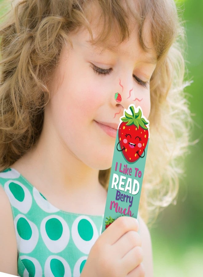 Epakh 60 Pcs Fruit Food Scented Bookmarks for Kids Bulk Bookmarks Funny Classroom Smelly Book Marks Cute S'More Pizza Popcorn Back to School Stuff for Students Teenager Office Home - Image 5