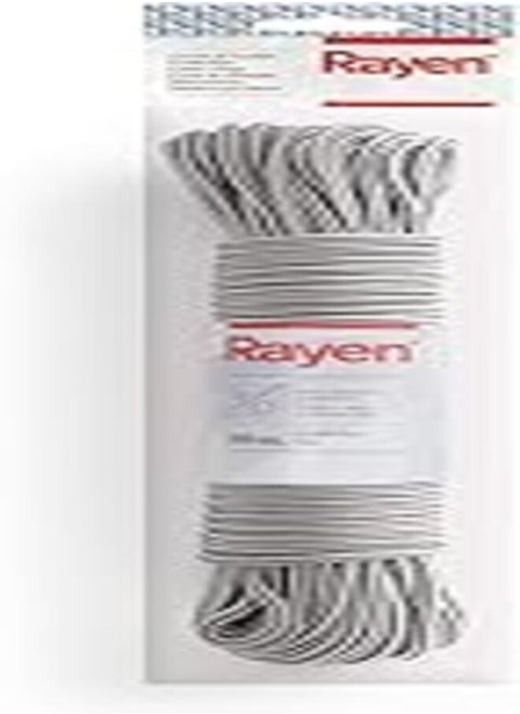 Rayen 0338 Clothesline | Lying Rope | Indoor & Outdoor Use | Non-Slip | 20 m, Grey and White