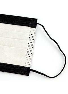 Dada 50 Pieces 3 Ply Disposable Black And Face Mask  - Image 2