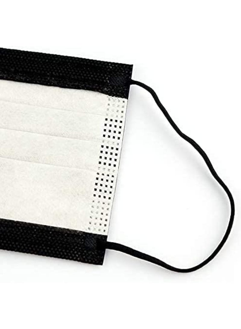 Dada 50 Pieces 3 Ply Disposable Black And Face Mask - Image 2