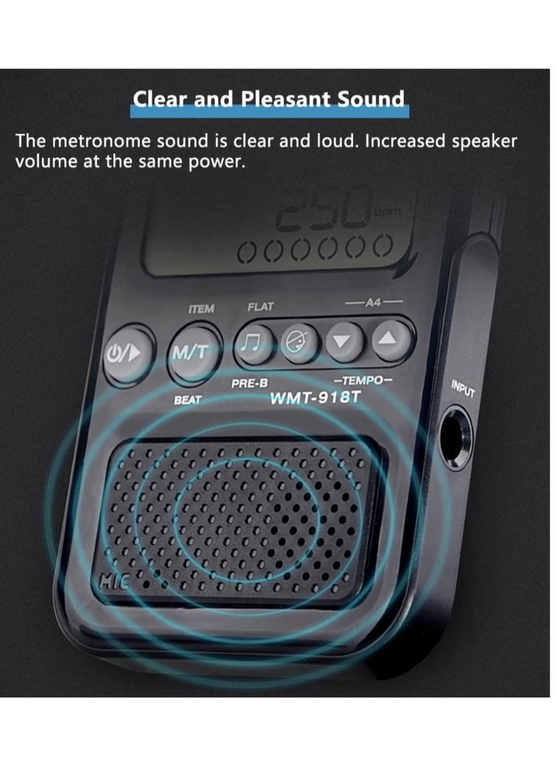 Excefore - Electronic Digital with USB Cable, Universal Digital Metronome, Metronome with Timer, Volume Adjustable, Suitable for Piano, Guitar, Flute, Violin (White) - Image 1