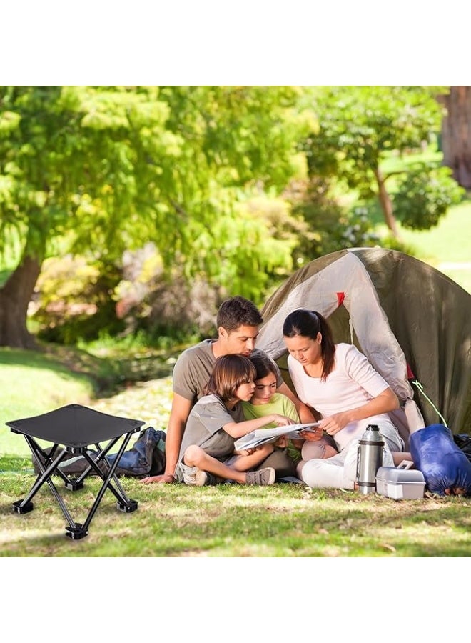 Black folding camping chair - Image 4