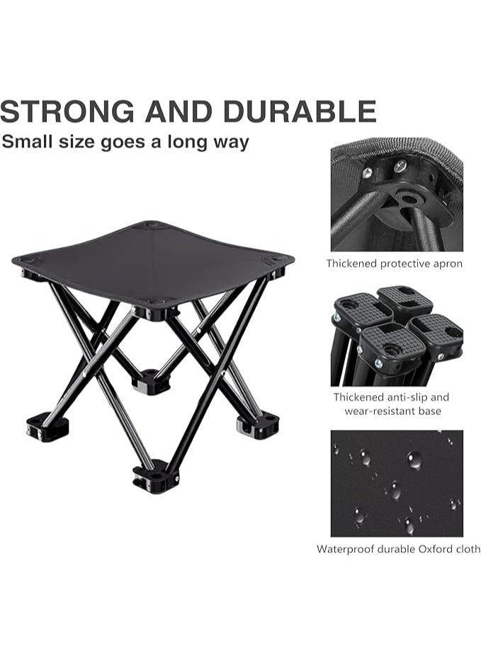 Black folding camping chair - Image 2