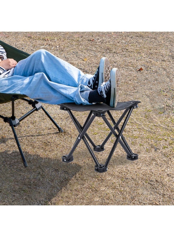 Black folding camping chair - Image 5