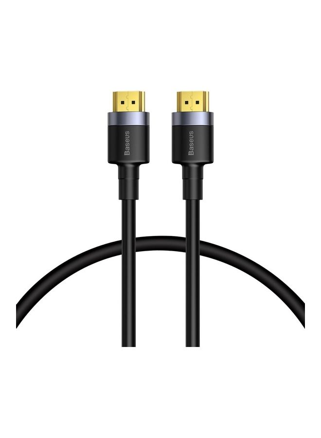 بيسوس كابل محول كافولي من HDMI ذكر بدقة 4K إلى HDMI ذكر بدقة 4K أسود - Image 1