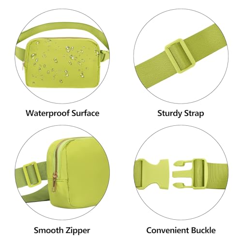 VOROLO Fanny Pack For Women And Men Crossbody Bag Belt Bag with Adjustable Strap Graduation Gifts Grass Green - Image 5