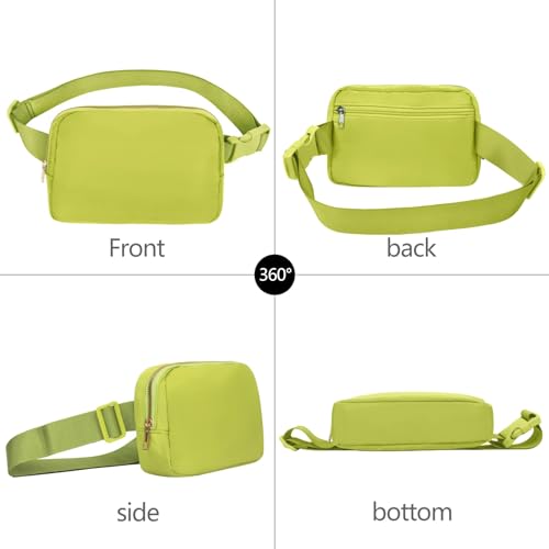 VOROLO Fanny Pack For Women And Men Crossbody Bag Belt Bag with Adjustable Strap Graduation Gifts Grass Green - Image 3