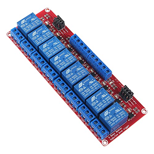 AEDIKO DC 24V Relay Module Relay Board 8 Channel OPTO-Isolated High or Low Level Trigger - Image 1