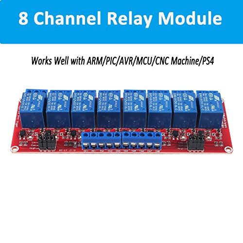 AEDIKO DC 24V Relay Module Relay Board 8 Channel OPTO-Isolated High or Low Level Trigger - Image 2
