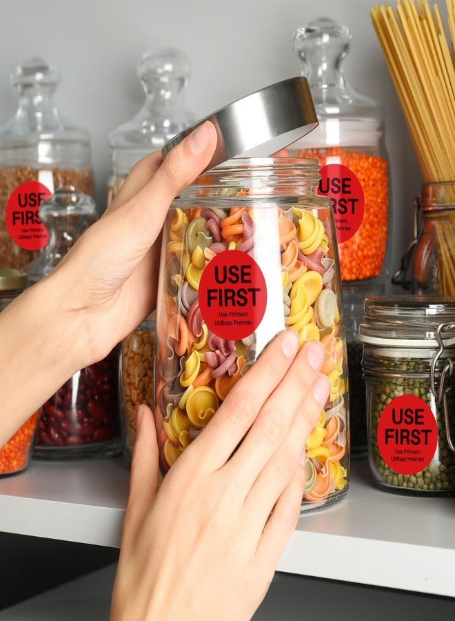 Epakh 2000 Pcs Use First Stickers Food Service 1.5 Inch Inventory Control Labels for Restaurant Permanent Adhesive Food Circle Dot Label Paper(Red) - Image 5