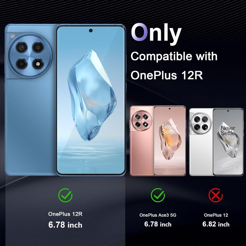 Nishtech for OnePlus 12R 5G (2024) Premium Transparent Hybrid Soft Slim Dust Proof Back Case Cover with Camera Protection - Image 2