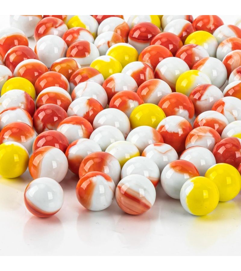 Bulk Pack 30 Pieces 16mm Mixed Color Glass Marbles for Vase Filler Chinese Checkers Board Games Party Decor - Image 1