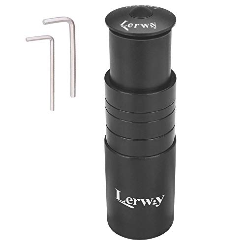 LERWAY Bike Stem Riser Extender MTB Handlebar Stem Adapter for 1-1/8" 28.6mm Fork Aluminum Black - Image 1