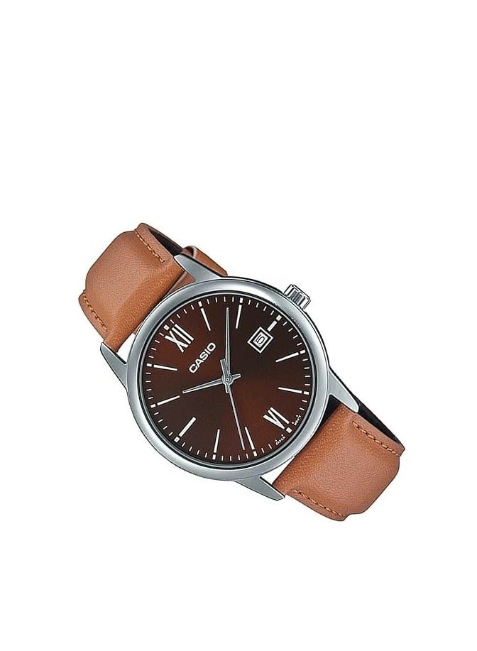 CASIO Men's Wrist Watch MTP-V002L-5B3UDF - 44 mm - Brown - Image 3