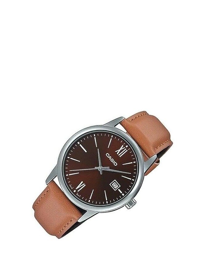 CASIO Men's Wrist Watch MTP-V002L-5B3UDF - 44 mm - Brown - Image 4