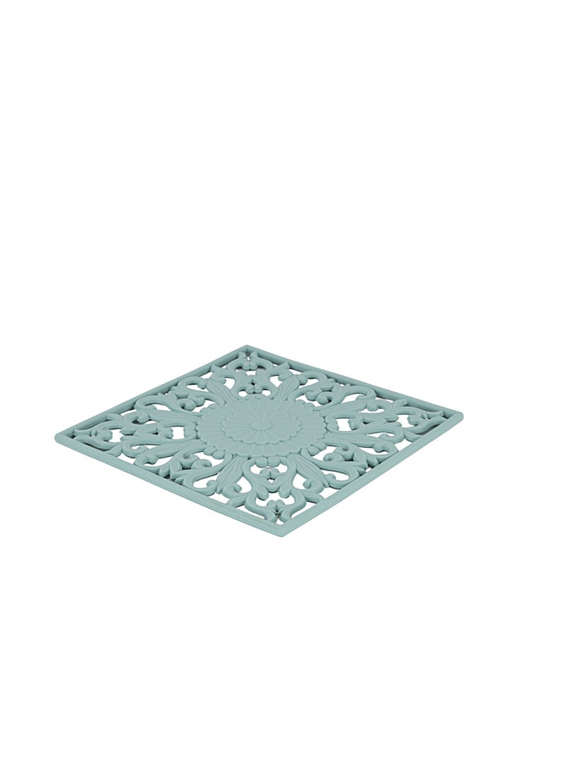 Royalford Silicone Mat RF12269 Square Multipurpose Heat Resistant Place Mats for Pots Pans Size 18cm 5mm Thickness for Decoration, Water Marks, Food Stains, Heat Damage/ Blue Blue - Image 5