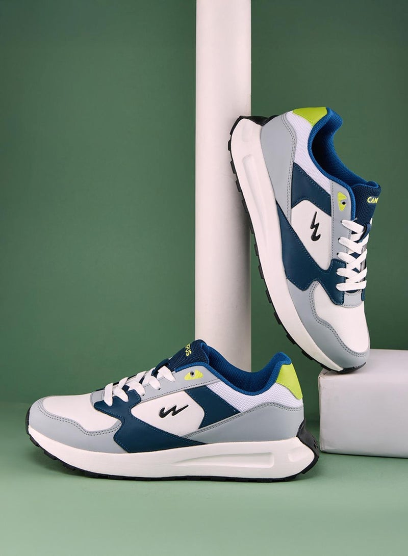 CAMPUS Men’s Colour blocked Low Top Sneakers – Cool Urban Design Shoes with Memory Foam for All-Day Comfort - Image 1
