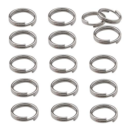WOCRAFT 500pcs Stainless Steel Split Rings Double Loop Jump Rings Mini Connector Key Rings for Jewelry Making Necklaces Bracelet Earrings (0.7x8mm-12651) - Image 1