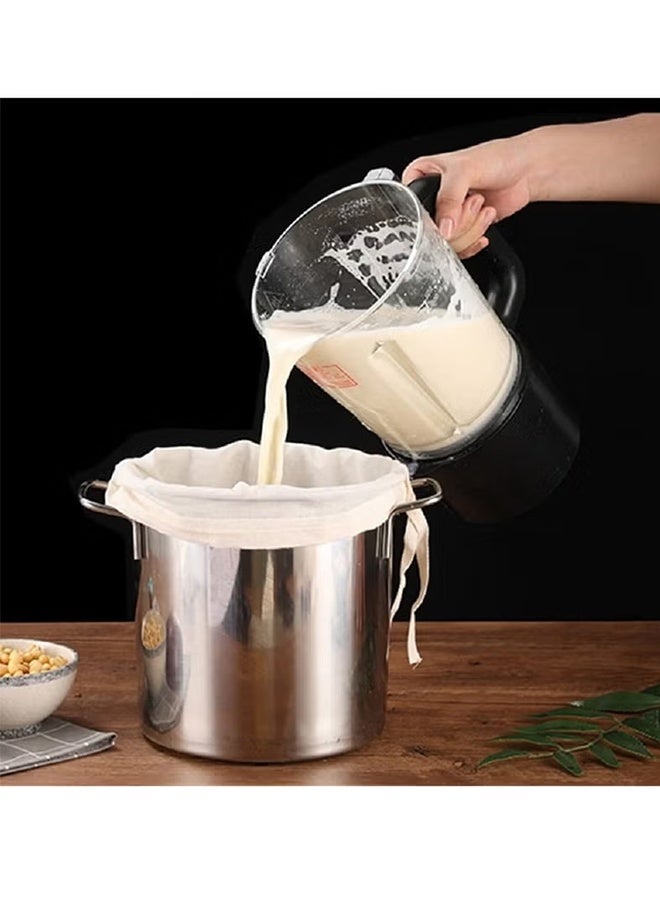 Happy D 4pcs Food Grade Soy Milk Filter Bags Vegetable juice filter bag, 200Mesh 75Micron 20*30CM Fine Mesh Bag Milk Filter Bag All Purpose Food Strainer Nylon Cheesecloth - Image 3
