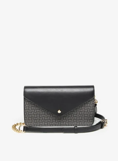 Flora Bella By Shoexpress Monogram Print Crossbody Bag