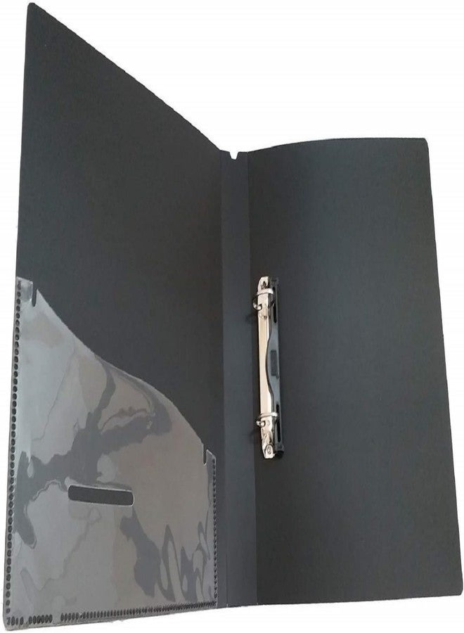 ملف حلقي لامع من زون للمستندات والمشاريع والشهادات، مقاس 2D Fs، ملف متين وقوي من الورق المقوى بحجم Fs (عبوة من 2). - Image 4