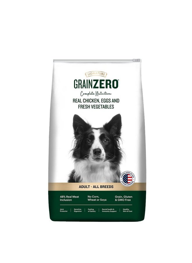 Grain Zero Signature Grain Zero Real Chicken, Egg and Vegetables Adult Dry Dog Food 3kg  - Image 1