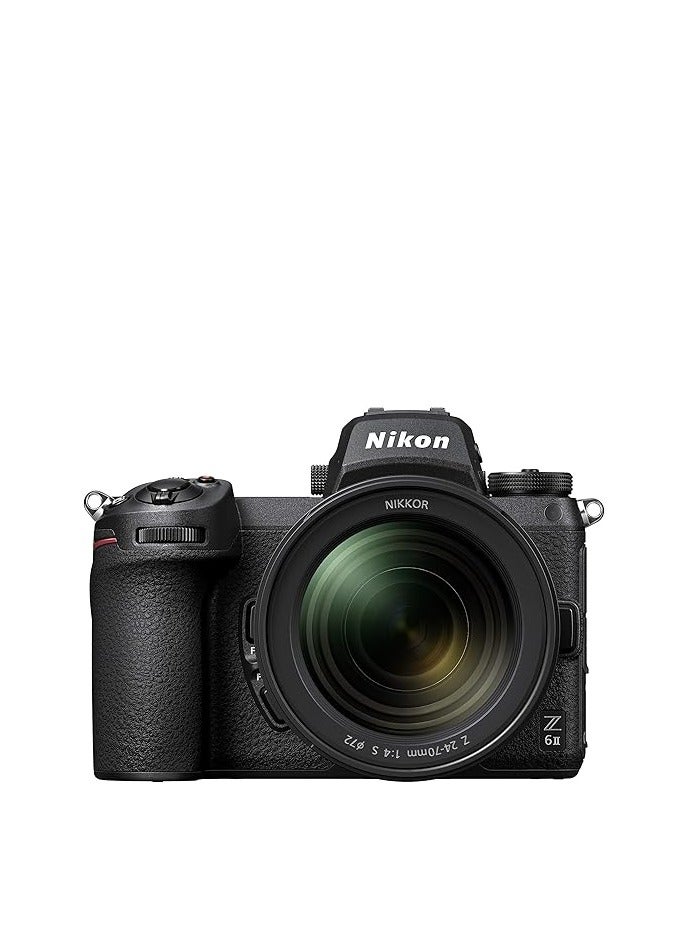 Nikon Z6II Mirrorless Camera with NIKKOR Z 24-70mm f/4 S Lens Kit – Full-Frame, 24.5MP, 4K UHD Video, Dual Card Slots, Built-In Wi-Fi & Bluetooth - Image 1